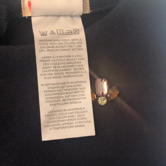 J. CREW Navy Blue Bee Dress - Picture 4 of 8